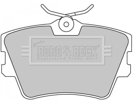 BORG & BECK Bremžu uzliku kompl., Disku bremzes BBP1501